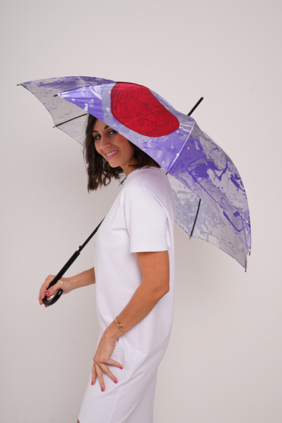 Зонт-трость с изображением картины «Финансовое благополучие»