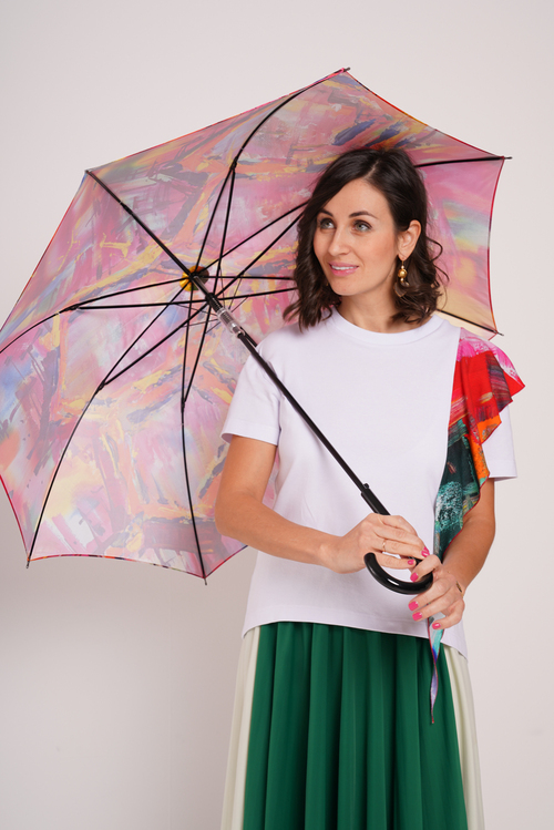Складной зонт с изображением картины «Женское здоровье»